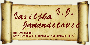 Vasiljka Jamandilović vizit kartica